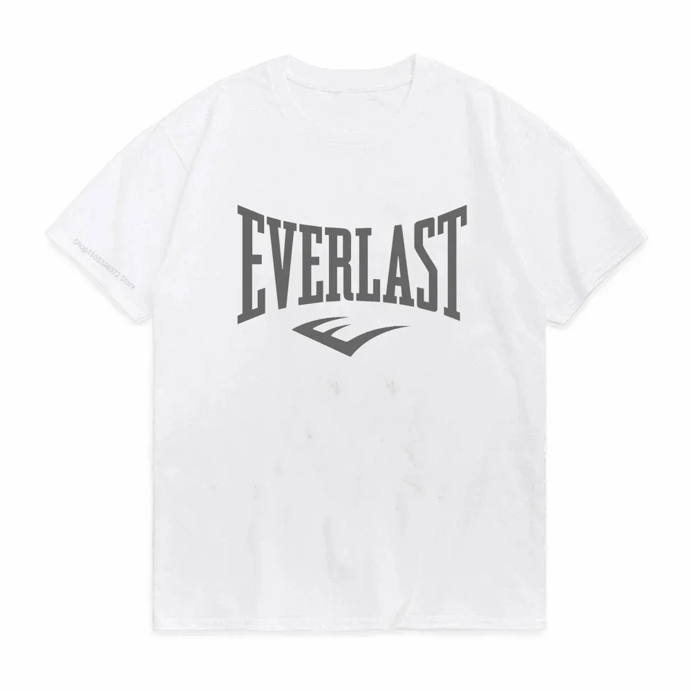 EVERLAST BOXING LOGO T-Shirt Men's Women's O-Neck Print T Shirt Harajuku Streetwear Hoodies Pop Y2k Tops