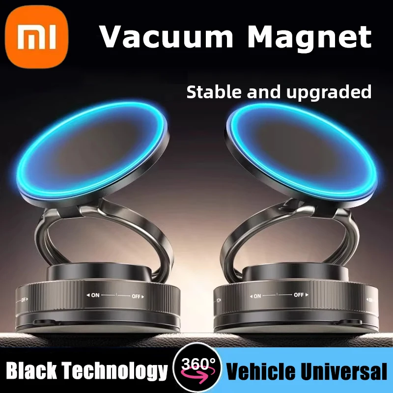 Xiaomi فراغ حامل جوّال بلاستيكي مغناطيسي متعدد زوايا تعديل مغناطيس قوي شفط تصميم حامل سيارة قابل للطي الملاحة الوقوف