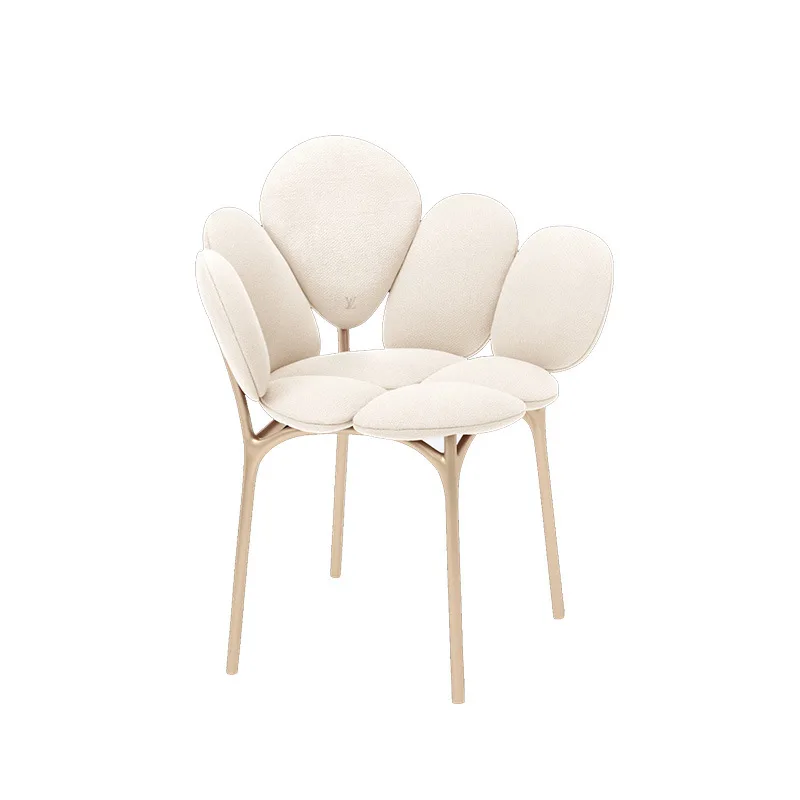 

Italian style, light luxury, creative, modern, villa, stainless steel, backrest, dining chair, bedroom