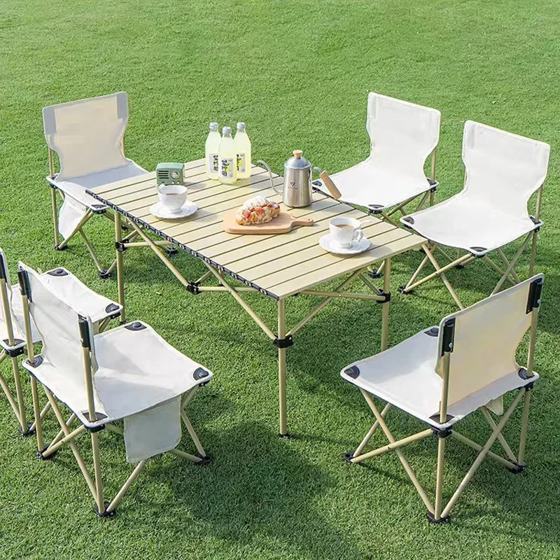 Outdoor Folding Tables And Chairs Portable Car Picnic Table Barbecue Camping Set Table