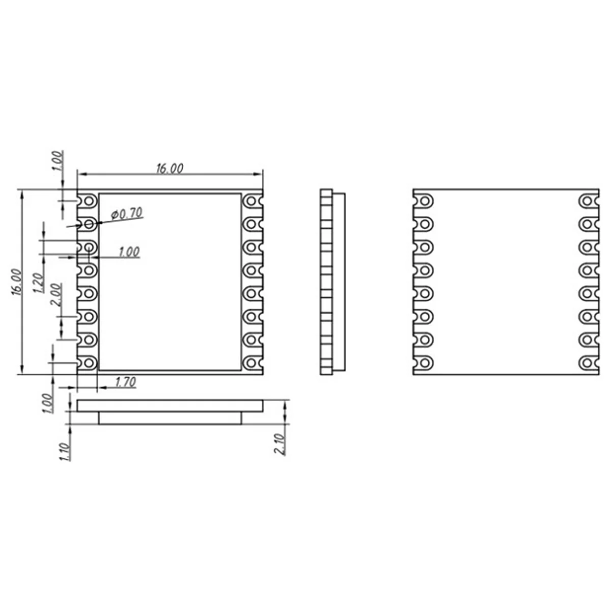 150mhz CC68-C1 LLCC68 LoRa Module160mW 5KM Full Instead of LORA1262/LORA1268