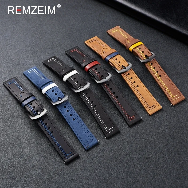 Quick Release Watchbands Smartwatch Band 20mm 22mm Universal Bracelet Retro Watch Strap Bracelet Handmade