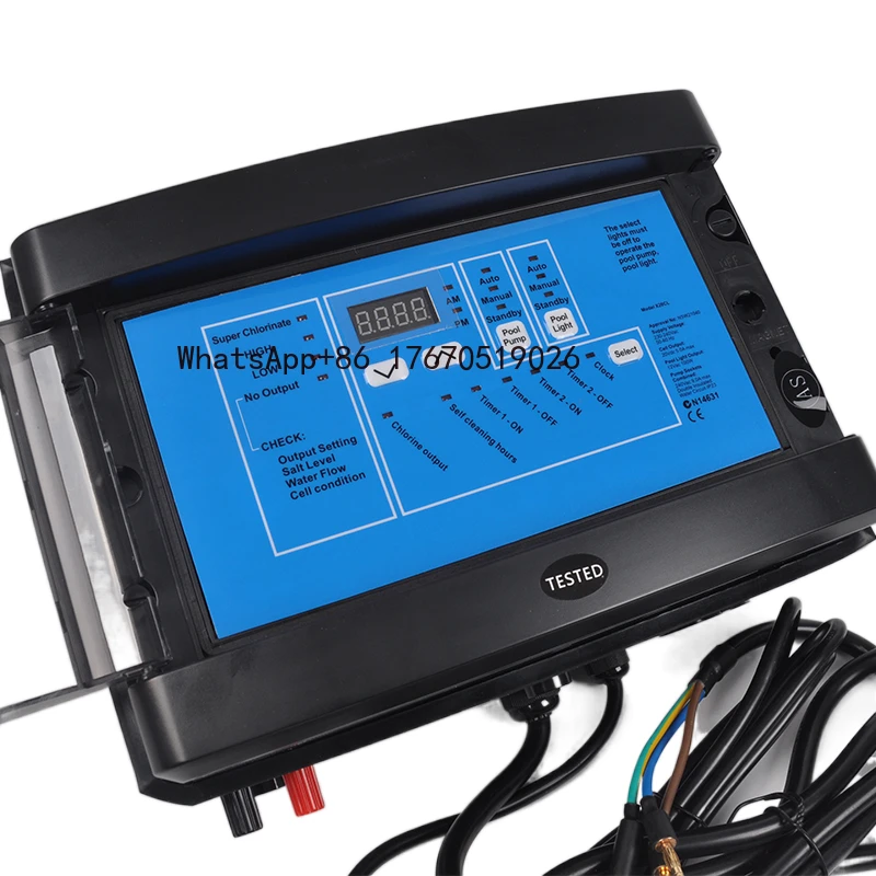 Swimming Pool Salt Chlorine Machine 8/16/12/20g/h SPA Pool Salt Chlorinator Generator System for Bathtub & Pool-Key Feature