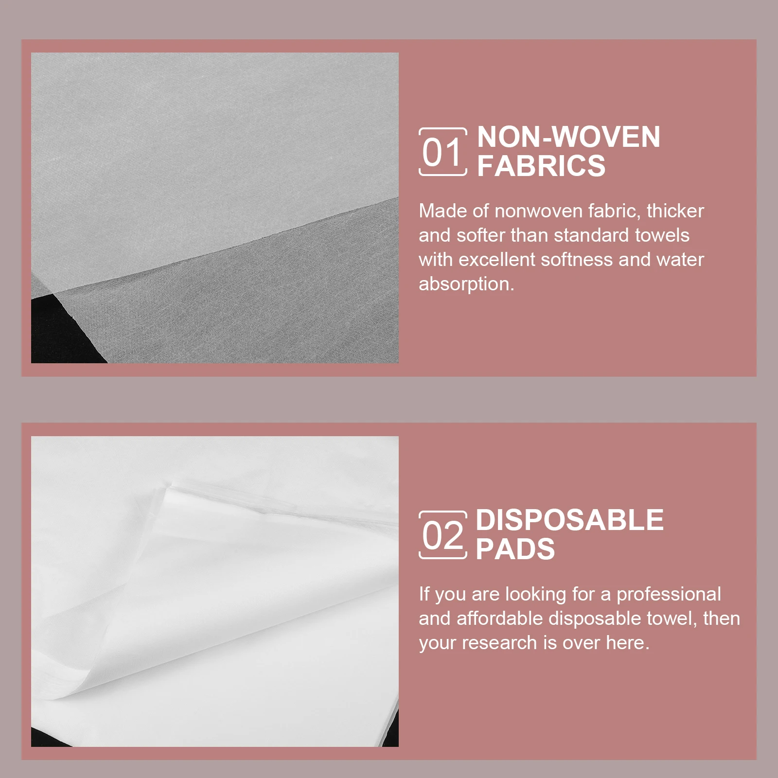 

100 Pcs White 40x60cm Nonwoven Disposable Towels Stool Pad Waterproof Oilproof Foot Bath Gym Travel Bath Towel