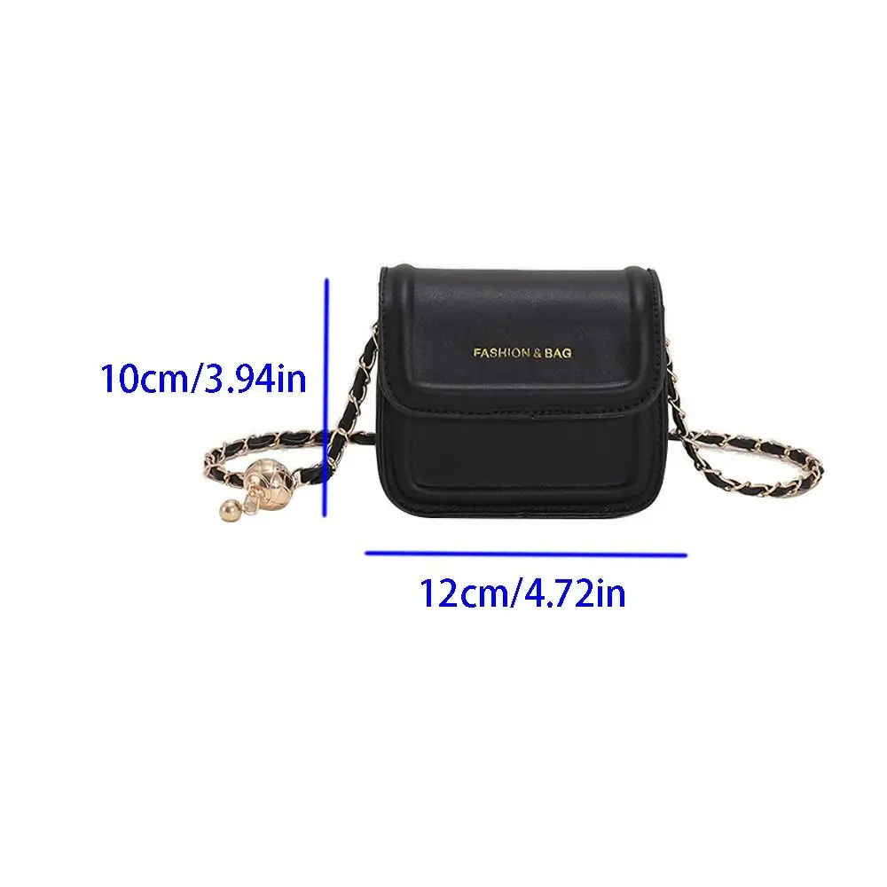 Korean PU Leather Letter Crossbody Bags Shoulder Bag Ins Chain Tote Bag Women Handbag Large Capacity Messenger Bag