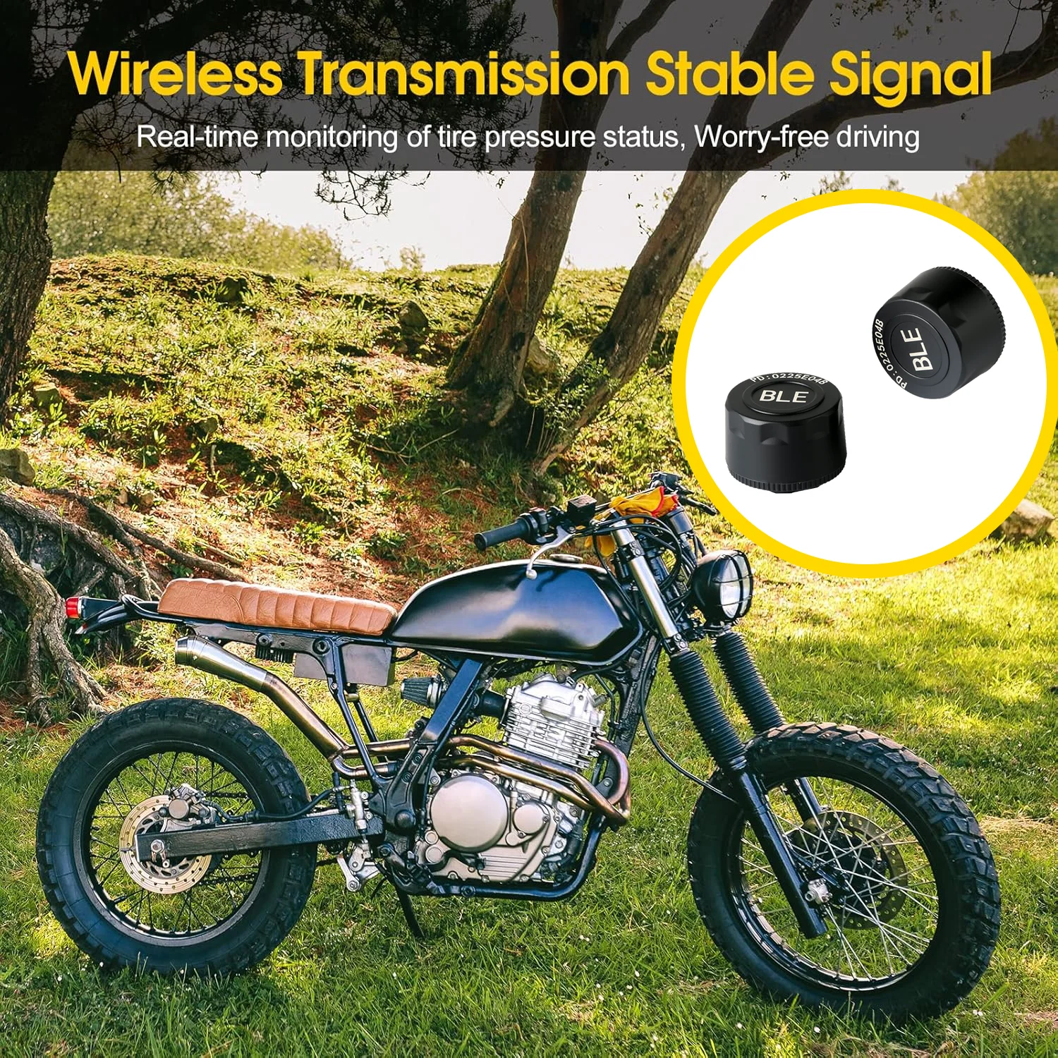 Jansite Motorcycles TPMS Designed for Specific Model Temperature Warning Gauge Moto Tire Pressure Sensors Motorcycle Accessories view 6