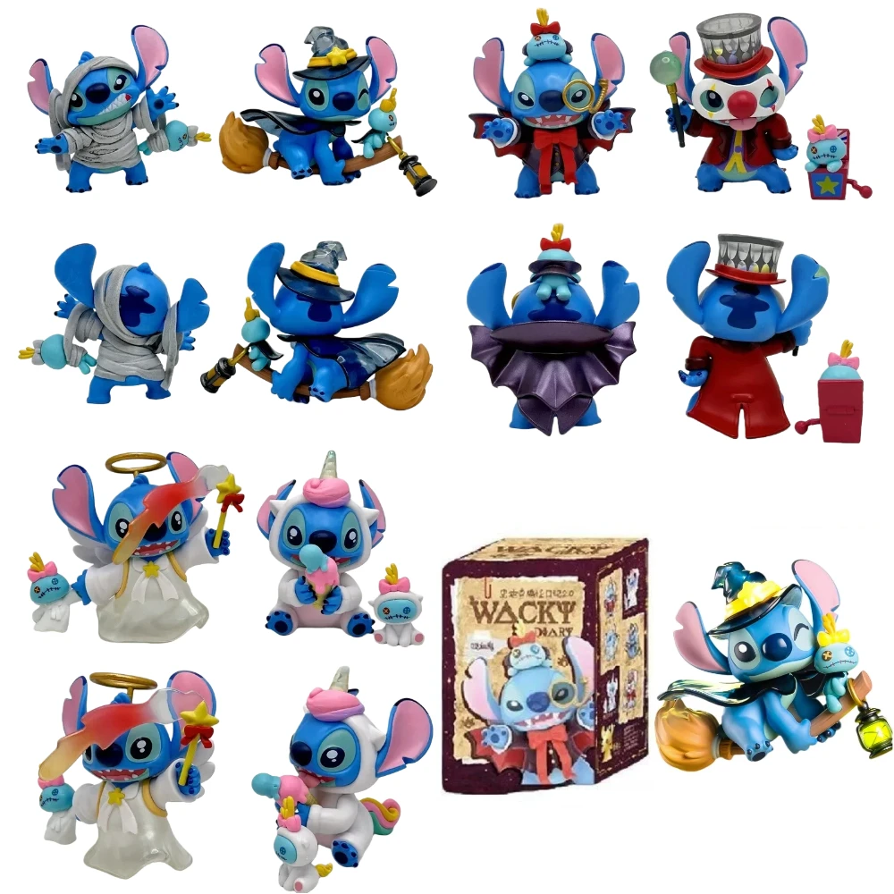 Disney Lilo & Stitch 6 Styles figurine modèle jouets journal bizarre série 2.0 boîte aveugle boîte mystère Collection ornement de bureau