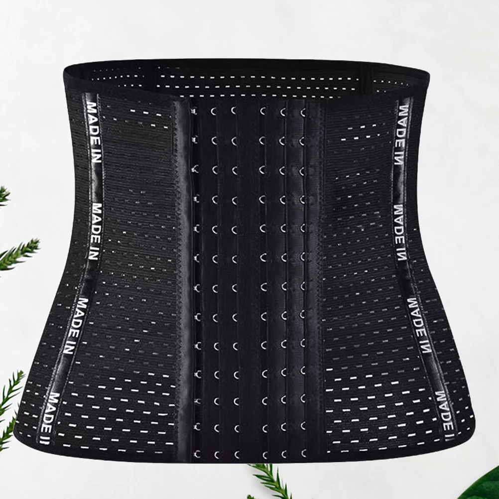 

Postpartum Belly Girdle Black Waist Belt Women Slimming Shapewear Hollow Carved Body Band Lightweight Stretchable