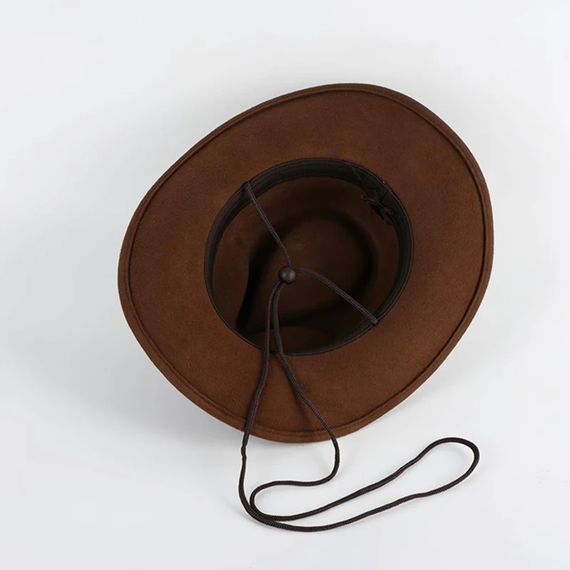 Premium Wool Felt Crushable Outback Hat Outdoor Cowboy Fedora Hat Men Big XL Size Ships in Box