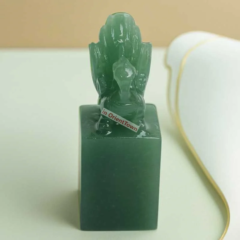 Dongling Jade Artwork Phoenix Small Seal Stone Carving Rare Color Women's Soil Special Signet Collection Reading Room Gift