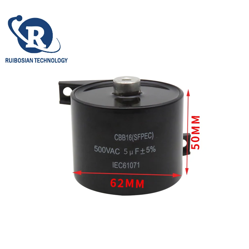 CBB16 5UF 500VAC IGBT inverter DC blocking axial filter welding machine