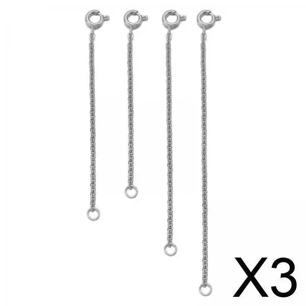 

3 цепочки из нержавеющей стали для изготовления и ремонта ювелирных изделий, набор из 4 штук