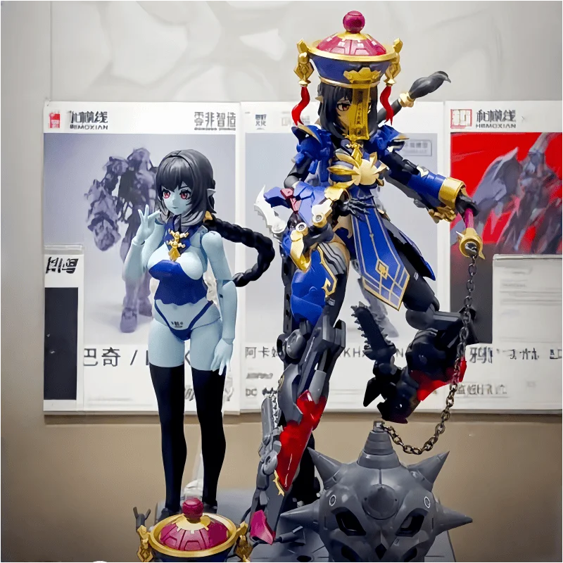 

Hemoxian 1/12 Scale Full Action Plastic Model Kit Medta Series Jiulian Zombie Girl Mecha Musume Assembly Toy Collectible Figure