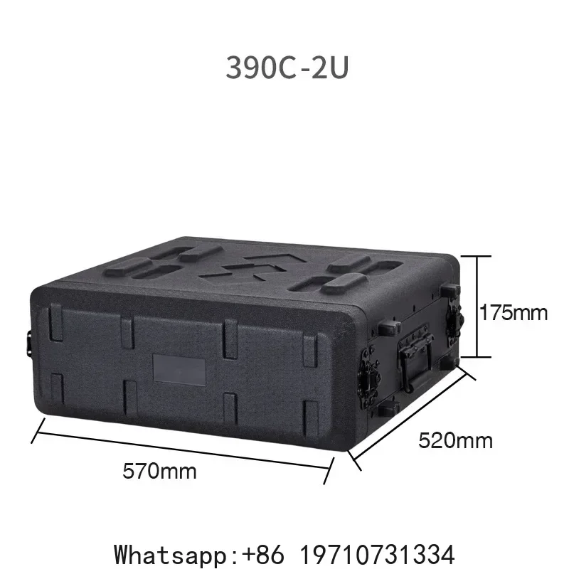 PE Plastic Professional Tool Box Organizer Stage Equipment Cabinet Audio Amplifier Portable Tool Box Shockproof Tools Packaging