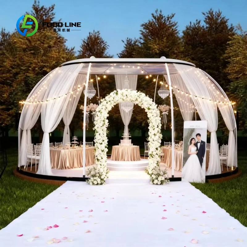 Customized Clear Stargazing Starry Sky Bubble House Eco Friendly Prefab Dome Tent 5-8 Person Outdoor Star Room Camping Hotel