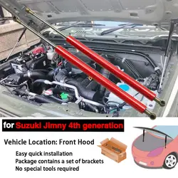 For Suzuki Jimny 4th JB64W JB74W 2018-2023 2024 Jimny Sierra Front Hood Modify Gas Spring Lift Supports Struts Rod Arm Shocks