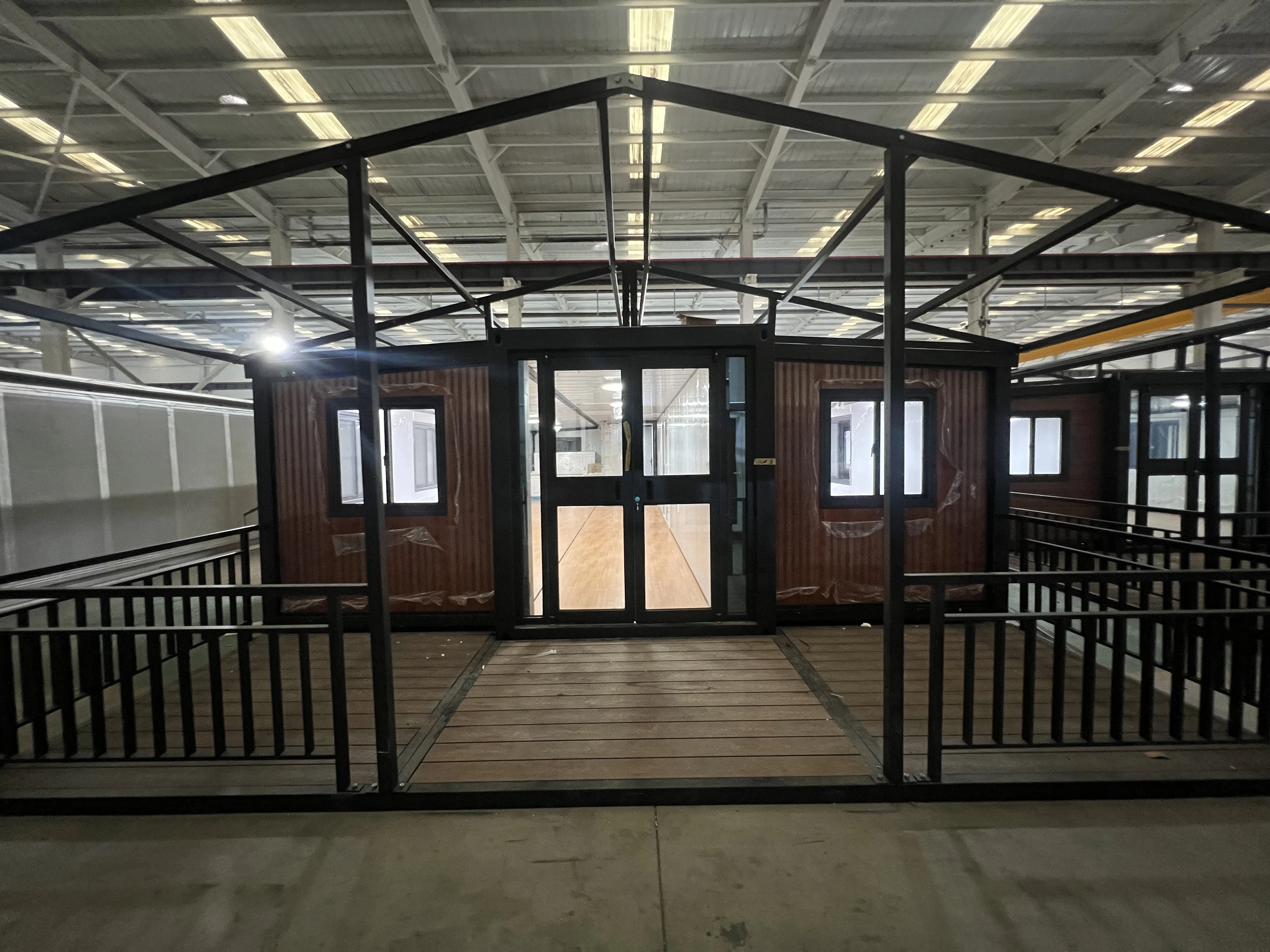 40ft Double-Wing Foldable House with Two Bedrooms, Deposit of 1,000 Euros for Belgian Client