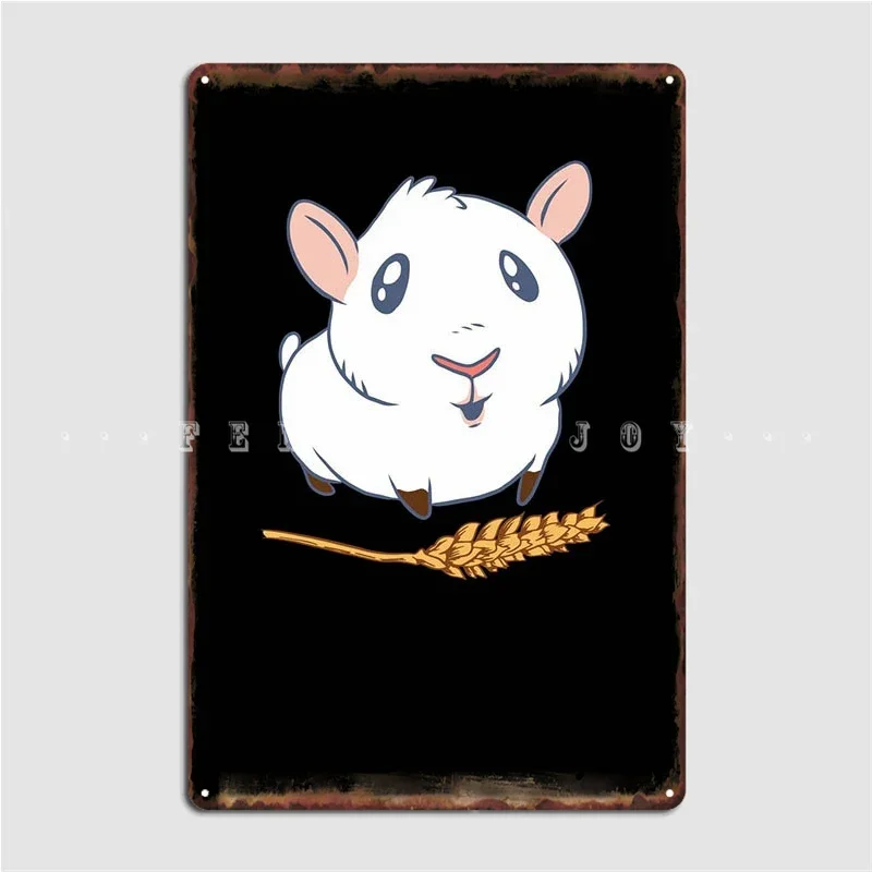 Hamster Winter White Poster Metal Plaque Pub Kitchen Garage Decoration Customize Tin Sign Poster