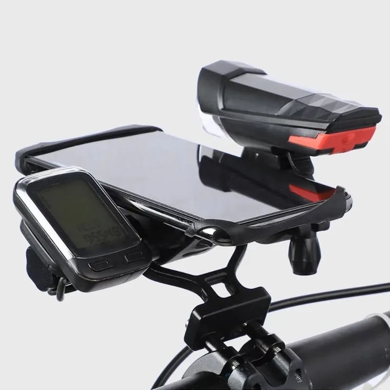 Soporte para manillar de bicicleta, accesorio para bici de montaña y carretera, Universal, auxiliar, ligero, ordenador, teléfono, estante fijo