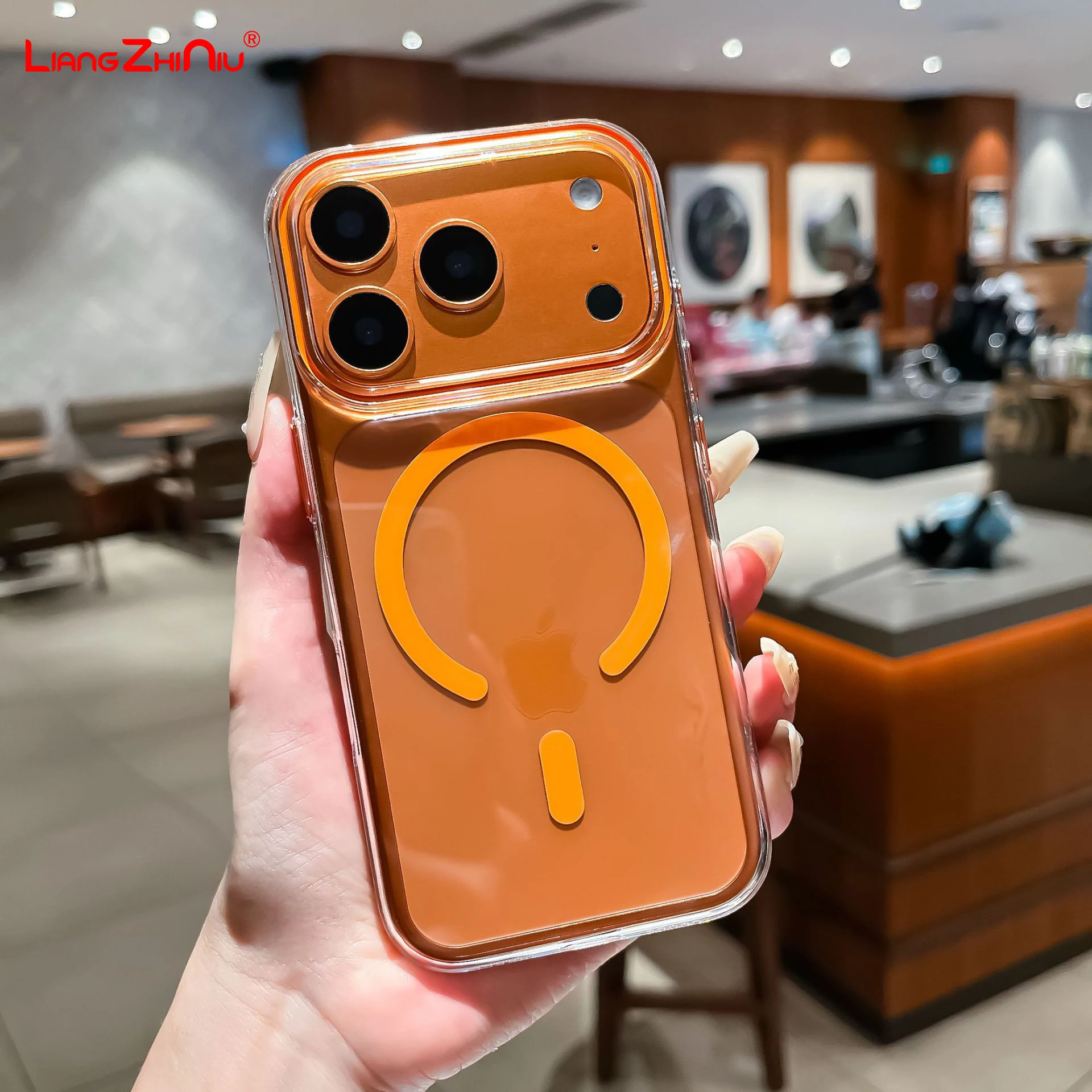 

Для Iphone 17 Pro Max Iphone Air 17 16 15 14 13 12 Магнитный чехол для телефона с защитой от пожелтения Magsafe Charging Hd Прозрачный тонкий чехол