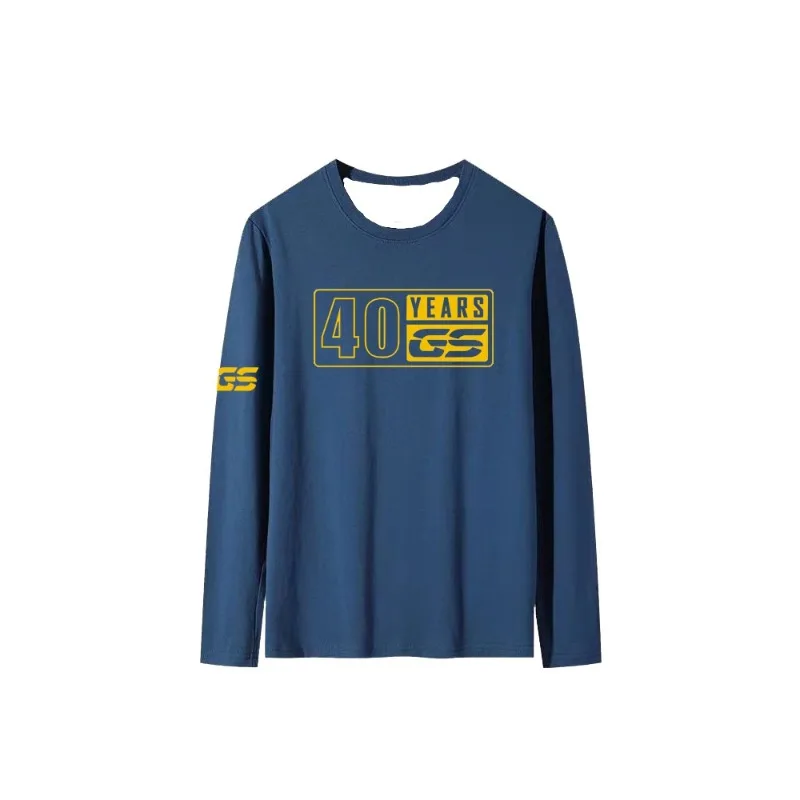 

BMW Motorcycle Adventure T-shirt Motorcycle Round Neck 40 Year Old GS New Long Sleeve Printed T-shirt