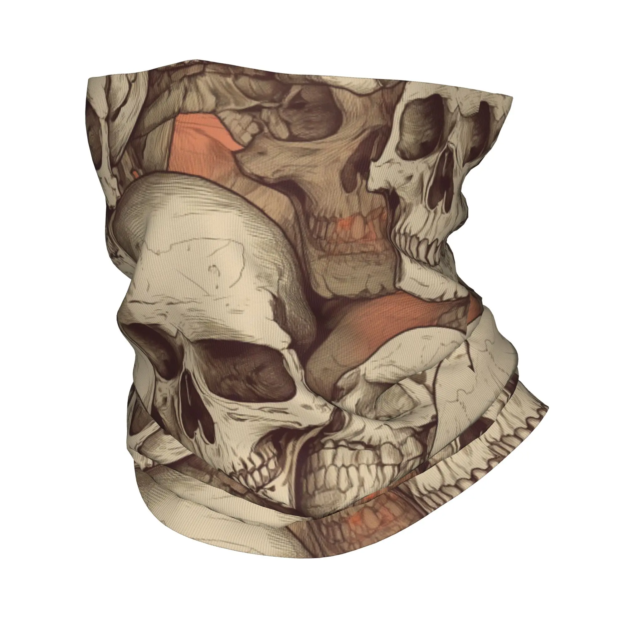 

Бандана с принтом «Черепа людей» в стиле Edgy Boiz, многофункциональный шарф-накидка, маска для лица, для занятий спортом на открытом воздухе, для мужчин и женщин
