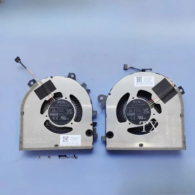Original CPU GPU Cooling Fan 5V for Lenovo Ideapad Pro 5 16IAH10  5F11R28540 5F11R28541 F24042 F24043 F24440 F24439