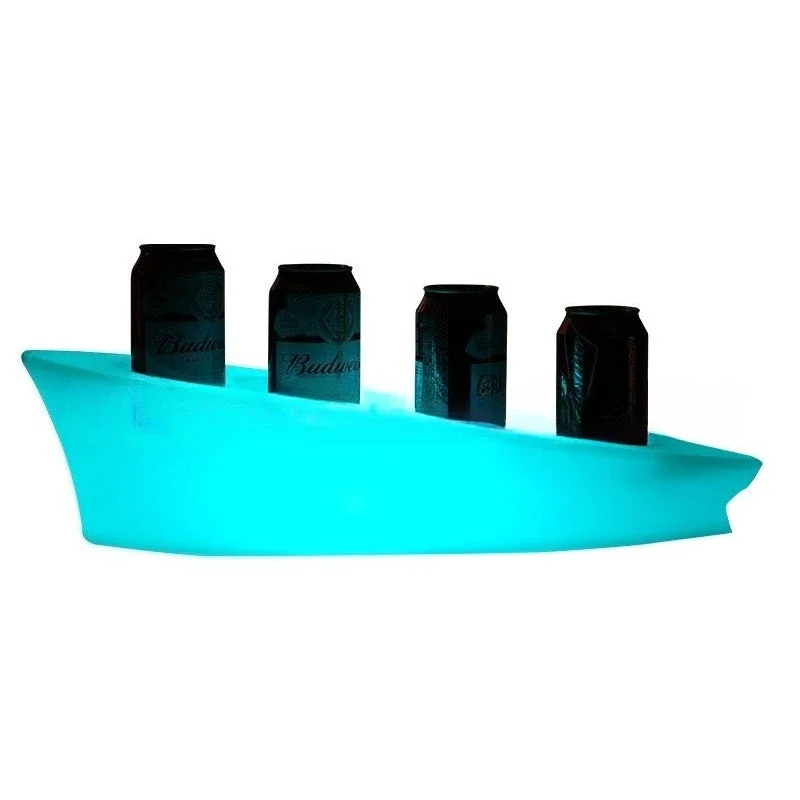 LED luminous wine tray creative rotational molding wine rack remote control colorful charging waterproof hotel bar luminous tray