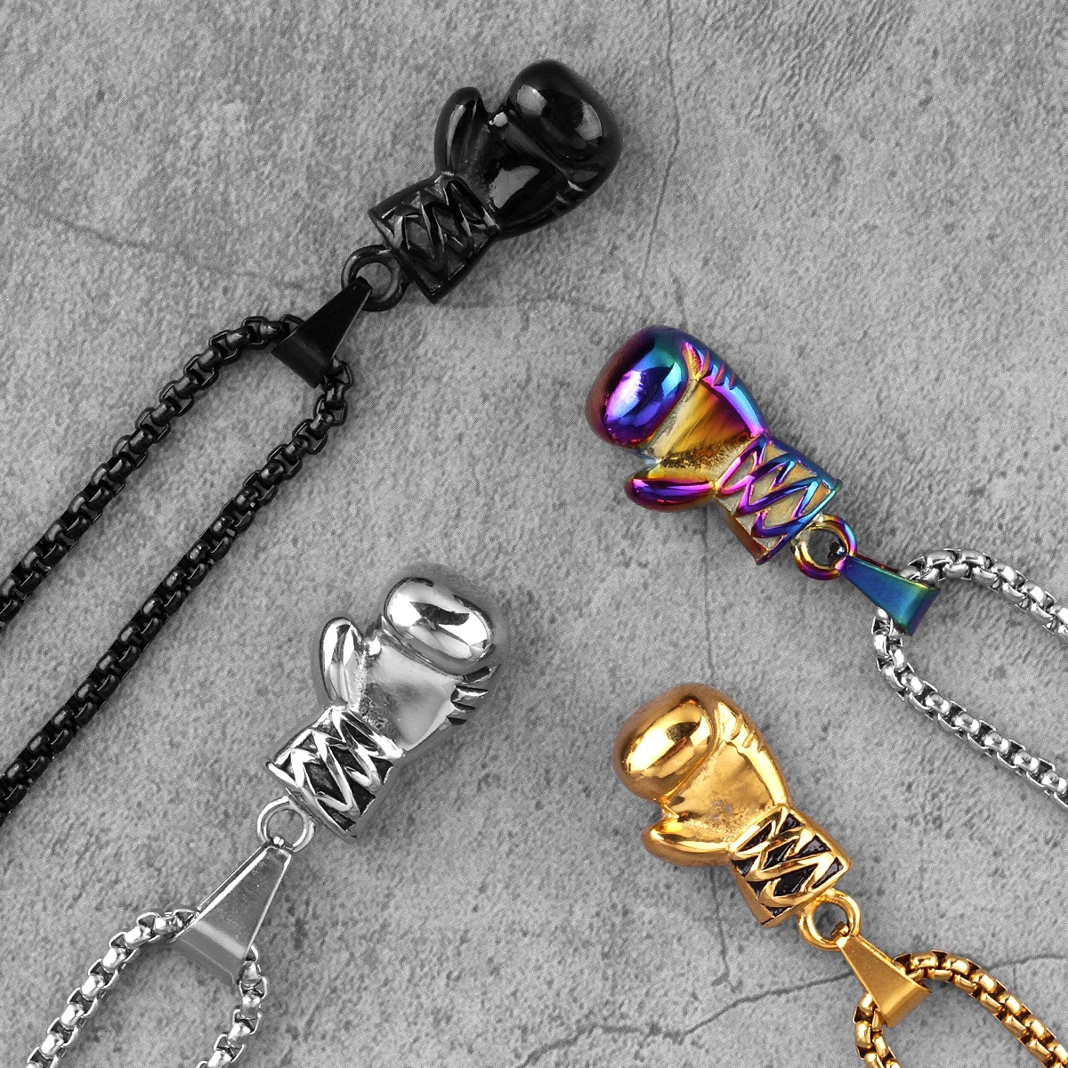 

Боксерские перчатки, Мужские боксерские брифы, модные боксерские перчатки в стиле панк для бойфренда из нержавеющей стали, ювелирные издел...