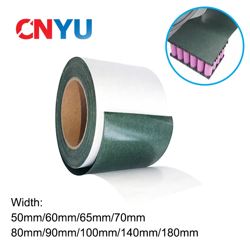 1M 50mm to 180mm Width 18650 Battery Insulation Gasket Paper Li-ion Pack Cell Insulating Glue Patch Electrode Insulated Pads