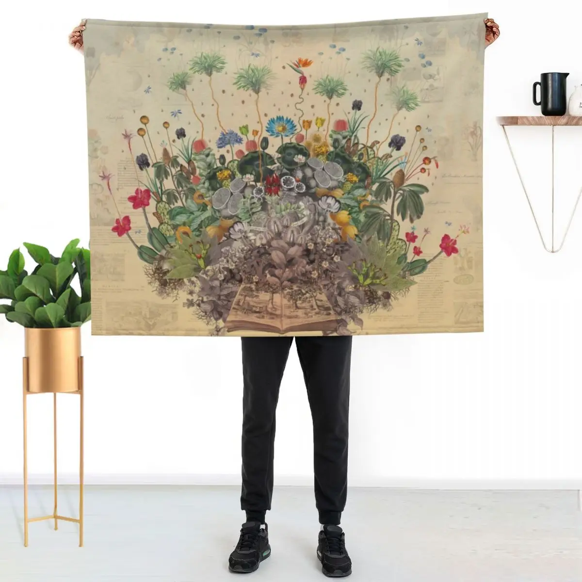 FANTASTIC BOTANICAL Throw Blanket Loose Giant Sofa anime Luxury Designer Large Comforter Blankets