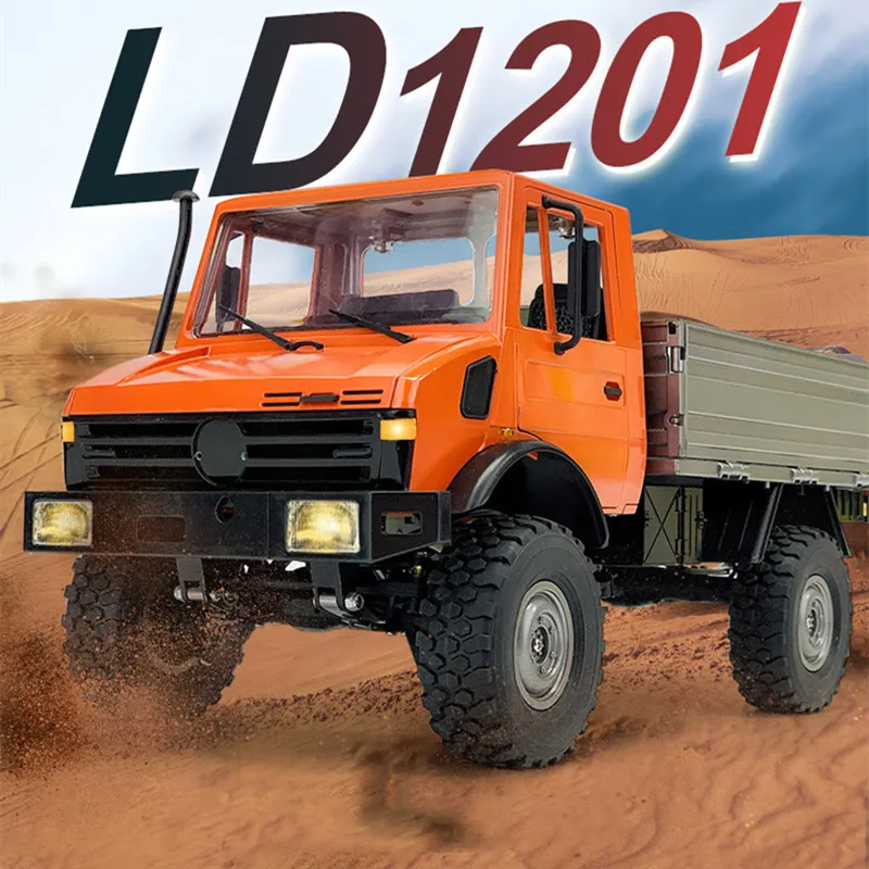 Ld1201 Unimog Rc Car Model Differential Lock Variable Speed Five-Channel Climbing Remote Control Toy Collection Model Gift