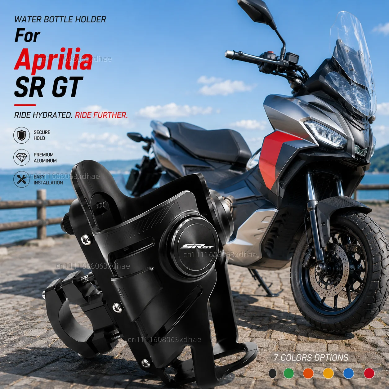 

Motorcycle Water Bottle Holder For Aprilia SR GT 125 200 2022- Aprilia Coffee Beverage Tea Cup Support Modification Accessories