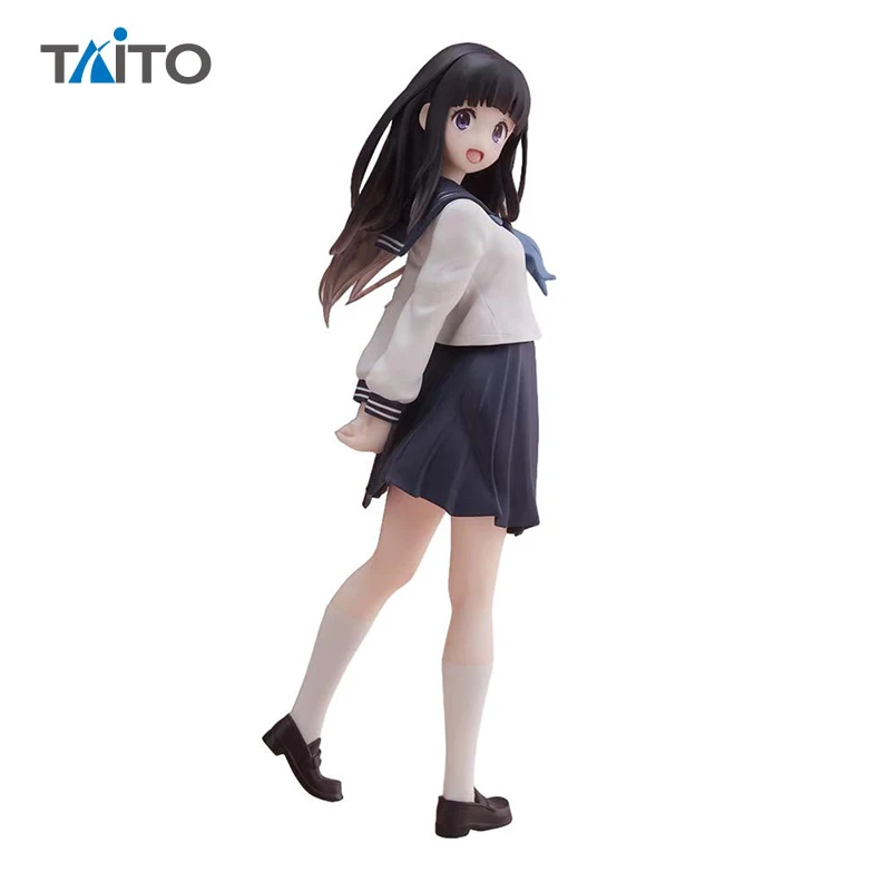 In Stock 100% Original TAITO Hyouka Chitanda Eru Figure Uniform Sailor Uniform 18Cm Anime Figurine Model Toys for Boys Gift