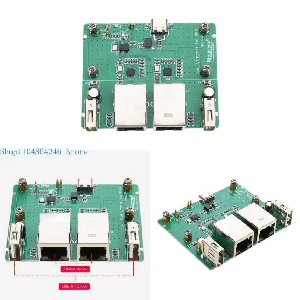 

5ASD Dual Ethernet USB Board для Raspberrypi 2W Высокая производительность