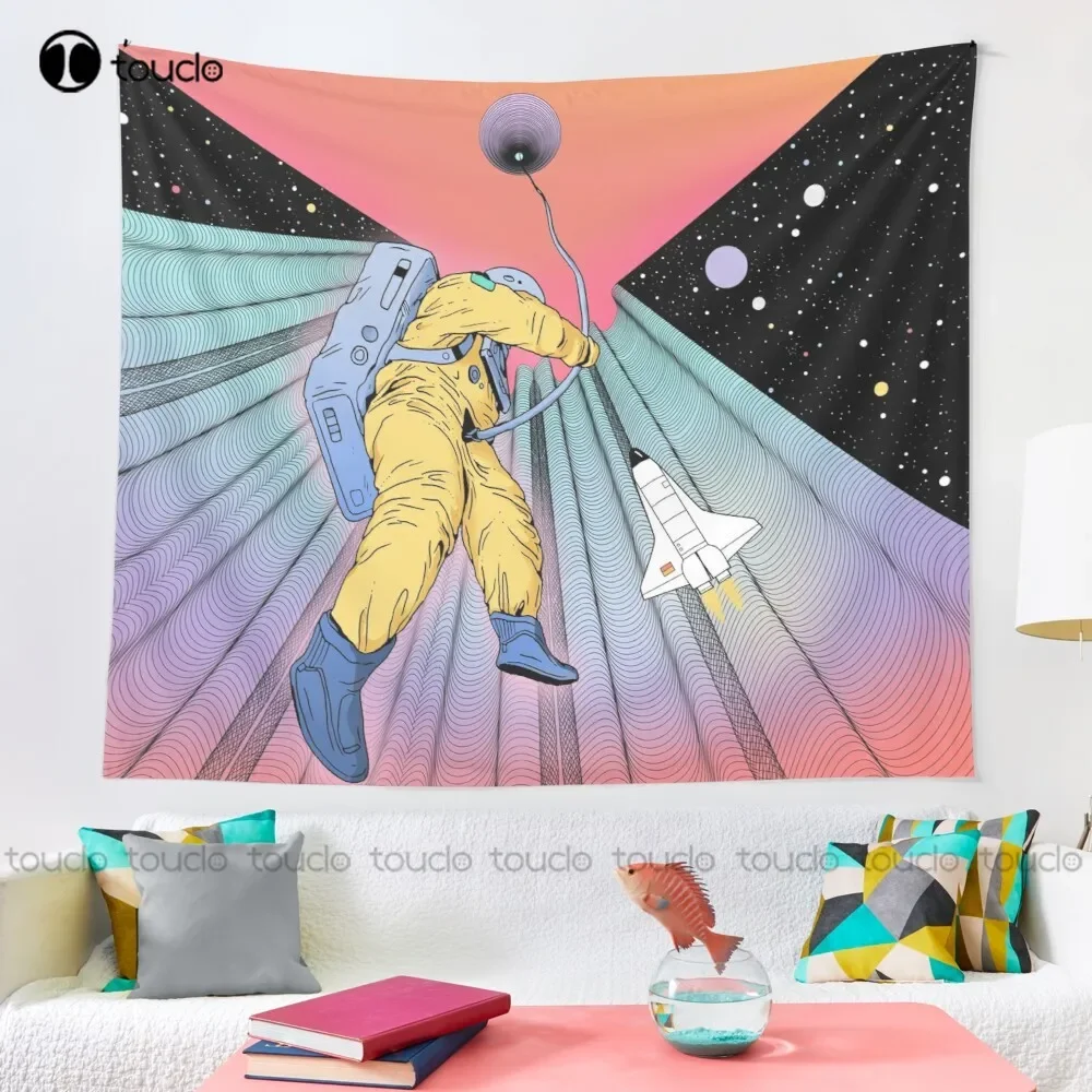 Ascension Astronaut Space Stars Galaxy Tapestry Tapestry Anime Blanket Tapestry Bedroom Bedspread Decoration Art Home Decoration