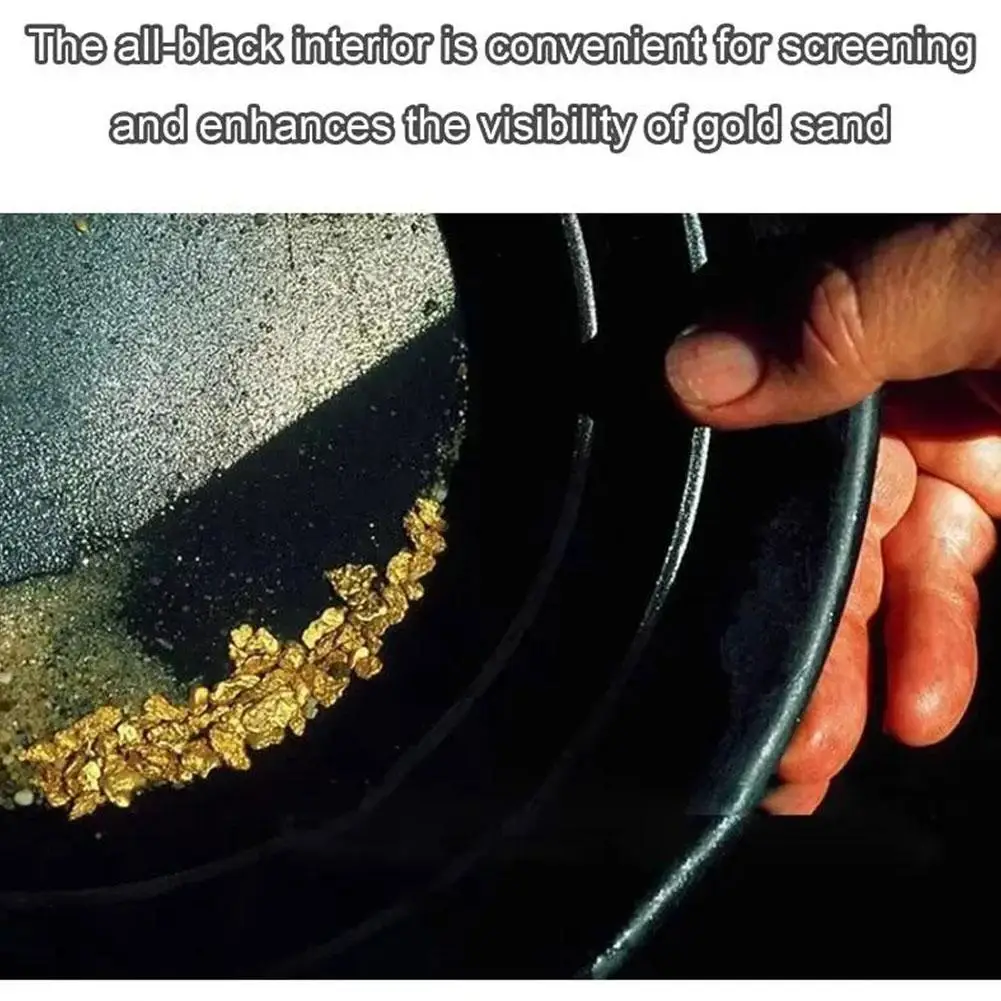حوض مقلاة ذهبية بلاستيكي سميك للتعدين في الهواء الطلق أداة التنقيب على النهر مقاومة للتآكل معدات غسل الذهب #3