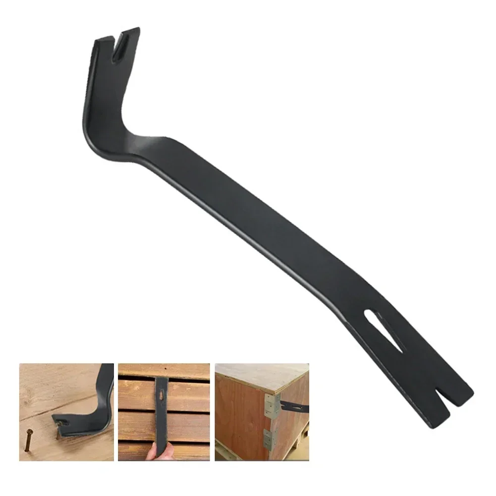 Black Comfortable Nail Lifter Crowbar Pry Bar Remover Tool Workshop Equipment Wrecking Bars Hand Tools Out Nails