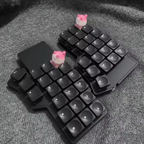 NEW Corne V4.1 36/42 Procyon Split Keyboard Kit Custom Hot-swap RGB VIA Touch Pad with Mouse Knob DIY Ergonomics for Gamers MX