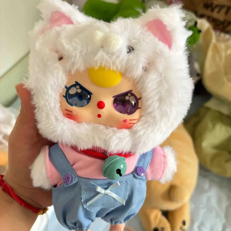 

Оригинальная серия плюшевых игрушек-фигурок Baby Three Cat Wardrobe Series Vinyl Face Blind Box, коллекционная, кавайная, праздничный подарок, украшение