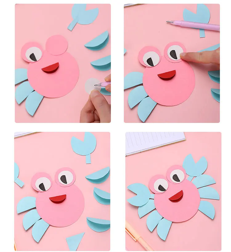5-farbiger stiftförmiger fester Klebestift für Kinder, schnell trocknender Bastelklebestift für Schule, DIY, Scrapbooking, kreative Kunstwerkzeuge – Detail 9
