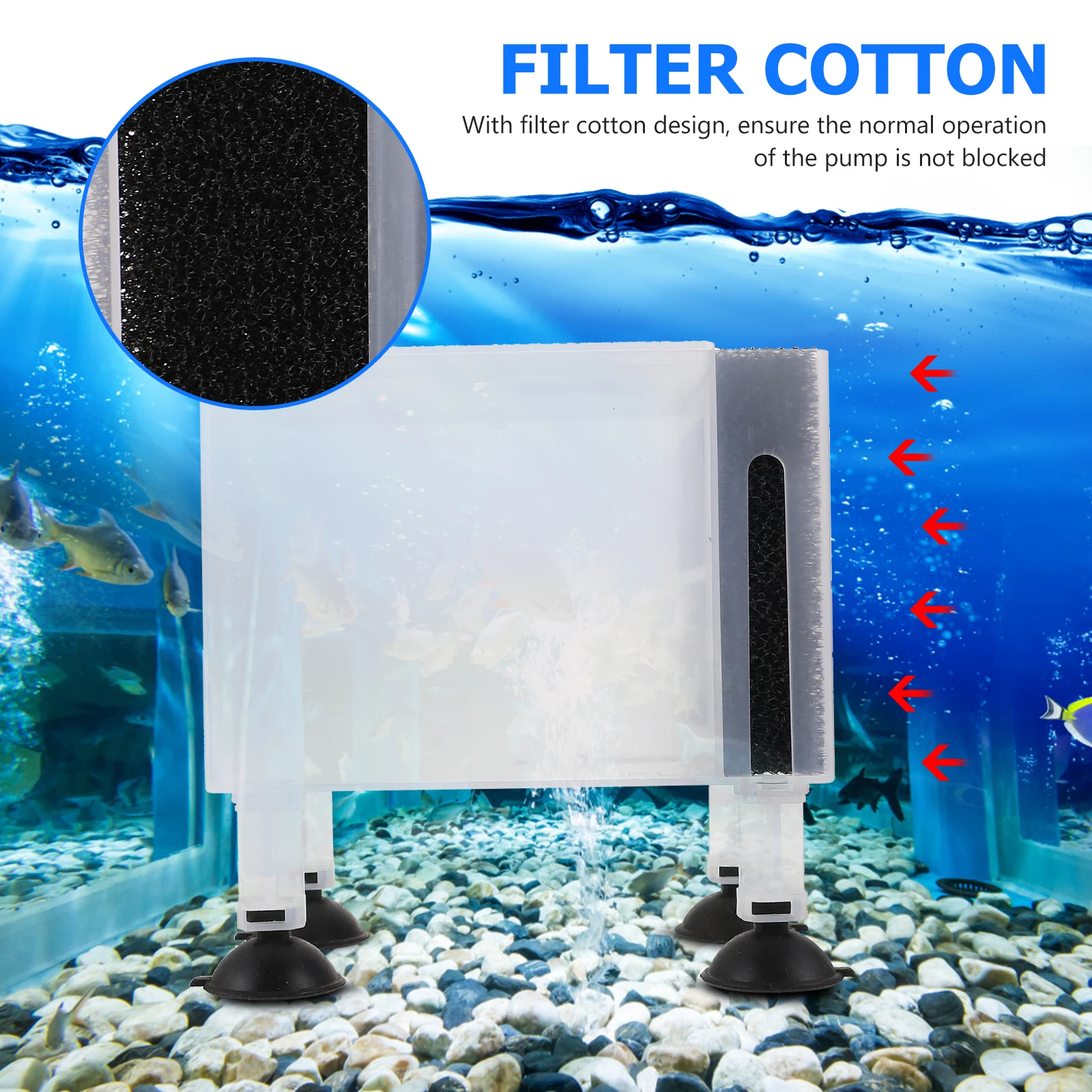

Filter Protection Box 150CM Transparent Large Size Plastic Material Water Case Aquarium Supply Garden Fountain
