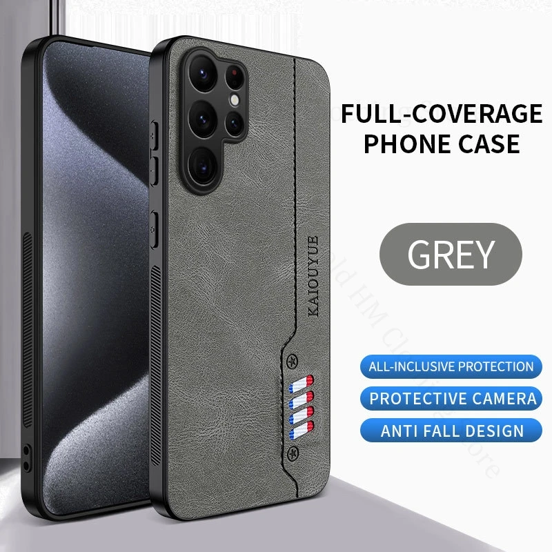 

Nappa Pattern Leather Phone Cover For Samsung S25 FE S25 Ultra Soft Frame Shockproof Phone Case For Galaxy S25 Edge A06 A56 A55