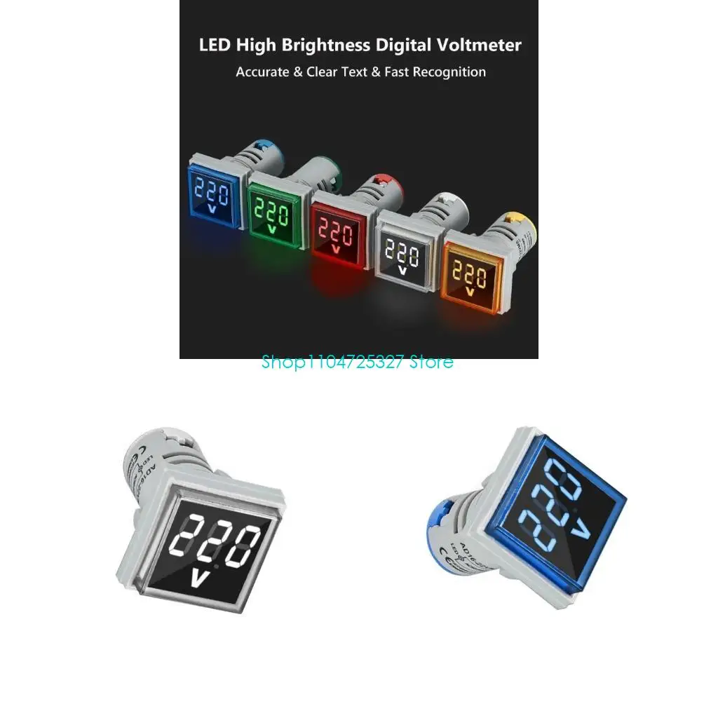 

D8KF Voltages Tester Digital Display LED Screen Voltages Monitors for Home & Industry