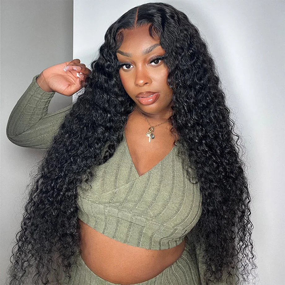 13x4 Deep Wave Frontal Wig 13x6 Lace Front Human Hair Wigs For Women Wet And Wavy Pre Plucked 4x4 Lace Closure Wig 6x4 Glueless