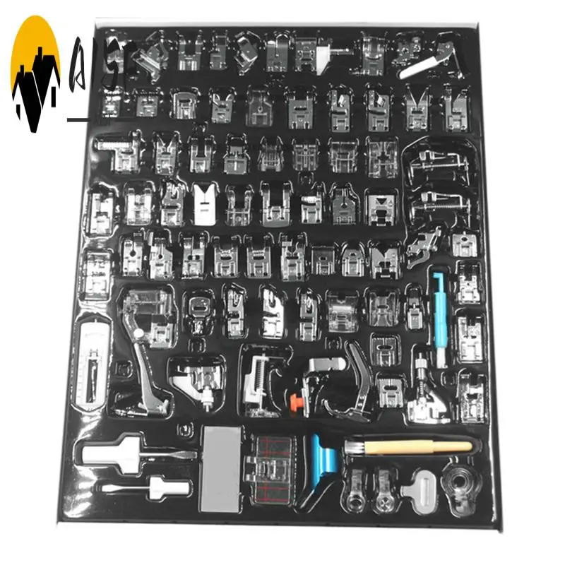 

A15F-82 шт., прижимная лапка для швейной машины, пресс для Brother Singer, комплект для плетения слепых стежков, оверлок, молния, линейка, детали