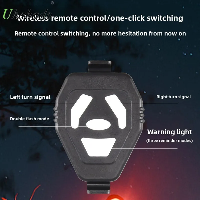 دراجة بدوره إشارة USB شحن دراجة الذيل ضوء LED اللاسلكية التحكم عن بعد بدوره إشارة تحذير ضوء معدات ركوب الخيل