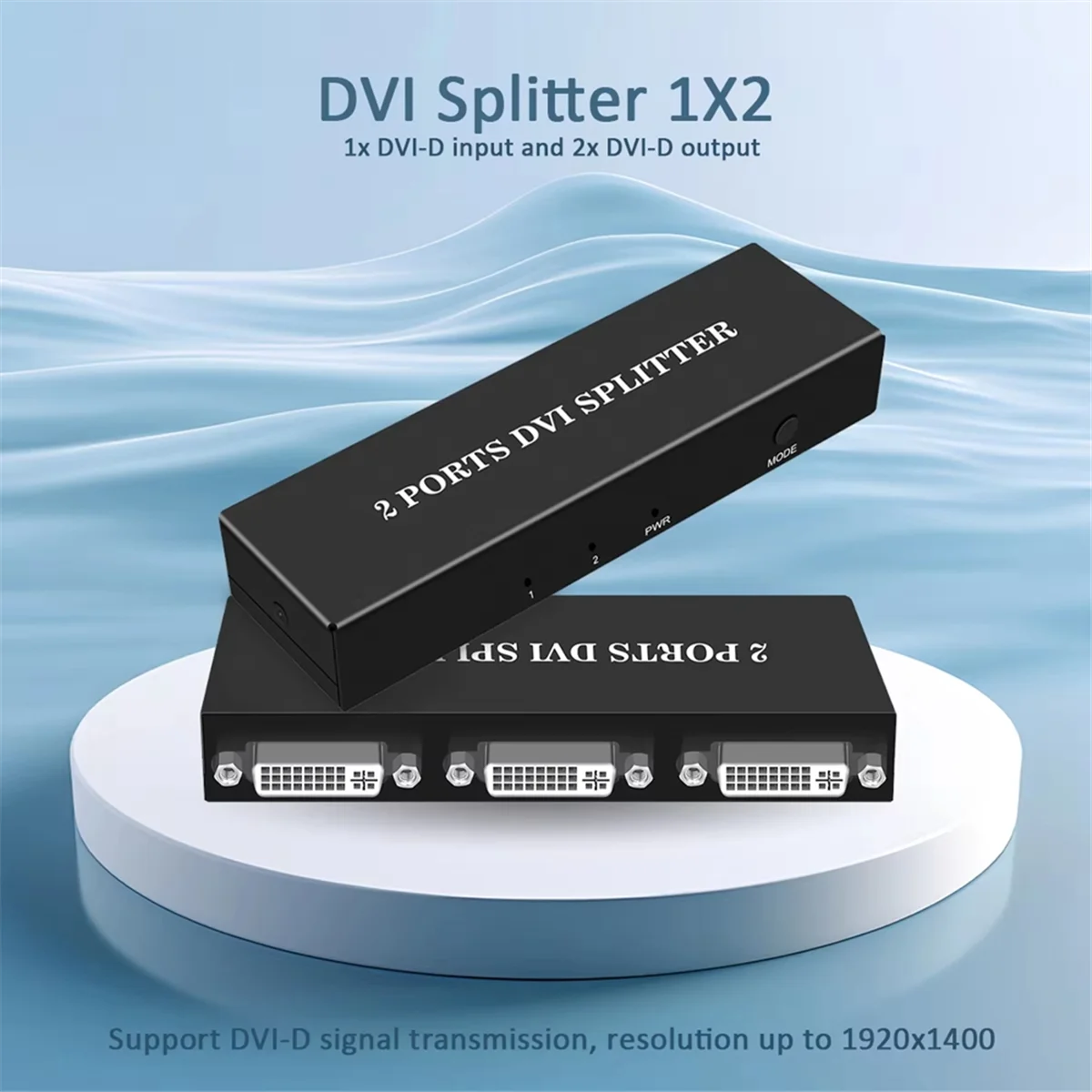 محول موسع محول DVI الفاصل 1X2 عالي التصنيف