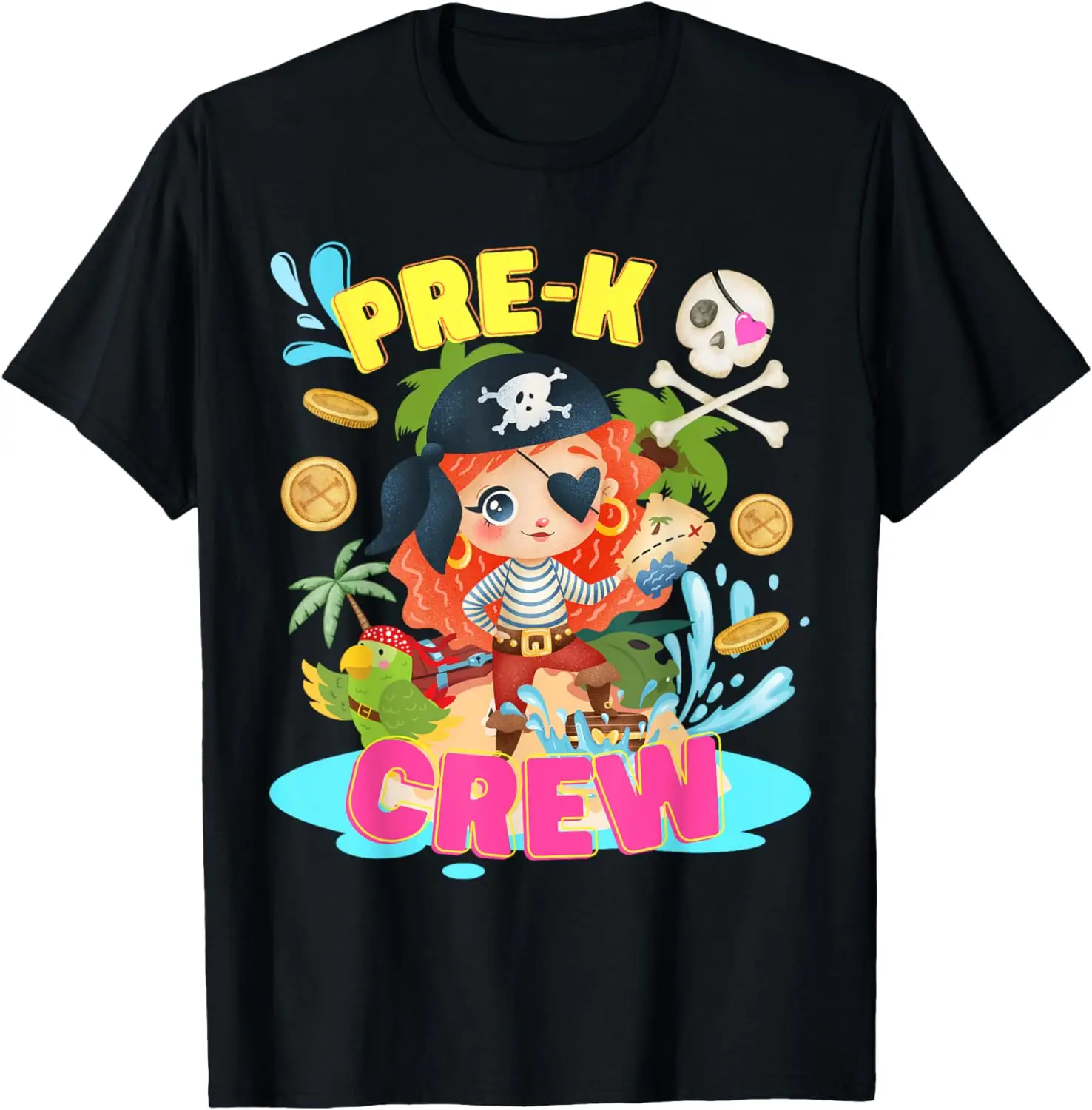 

Pre-K Pirate Halloween Costume School day For kids & Teacher T-Shirt