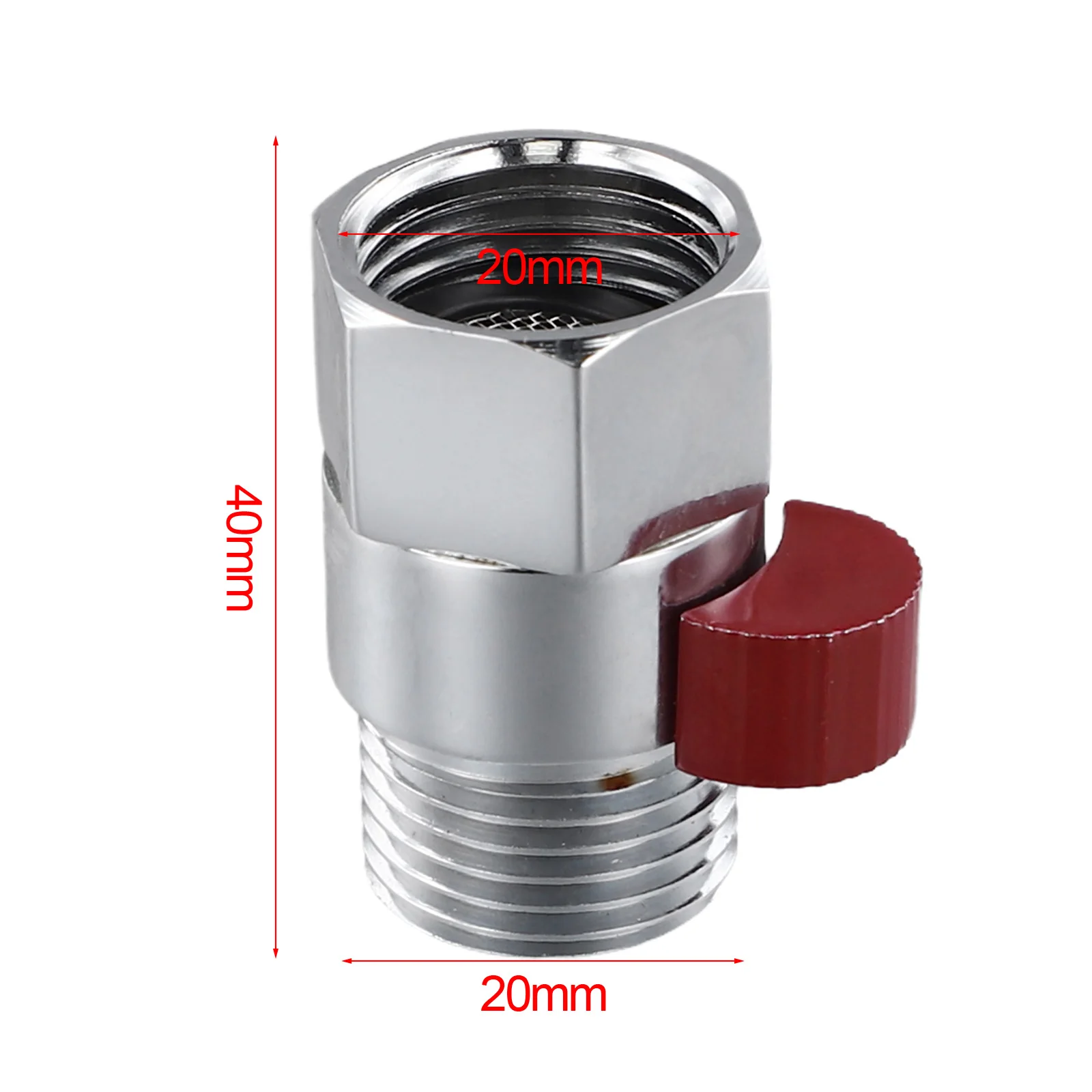 

Клапан для горячей и холодной воды из сплава, с красно-синими маркировками, устойчивый к ржавчине, универсальное применение